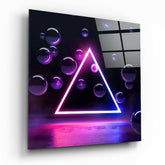 Triangle Glass Wall Art.